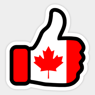 Canada Thumbs Up Sticker